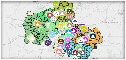 Карта пунктов приема опасных отходов